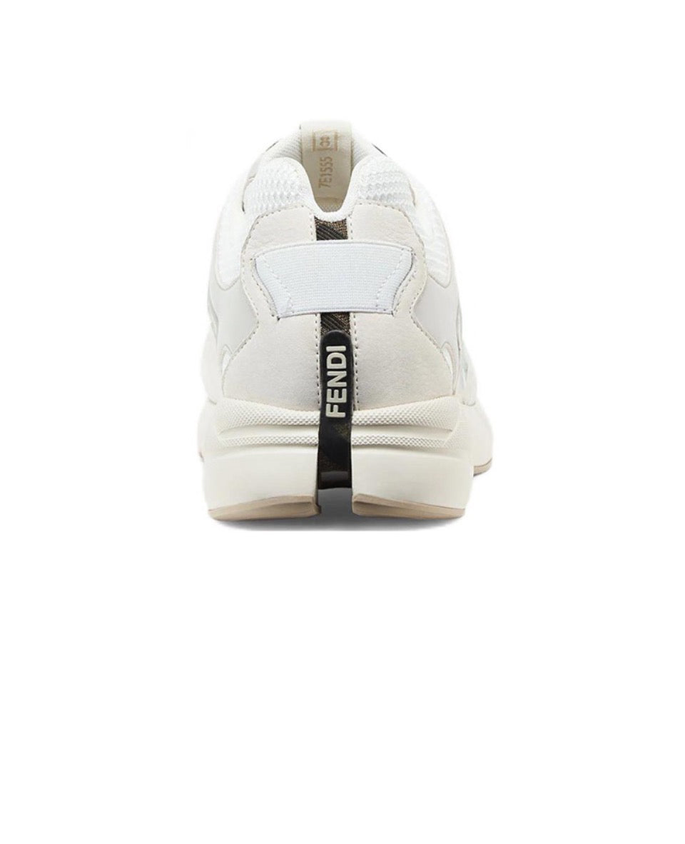 FENDI Faster leather low top lace-up anti-slip wear low top sports casual shoes Size: 36-45