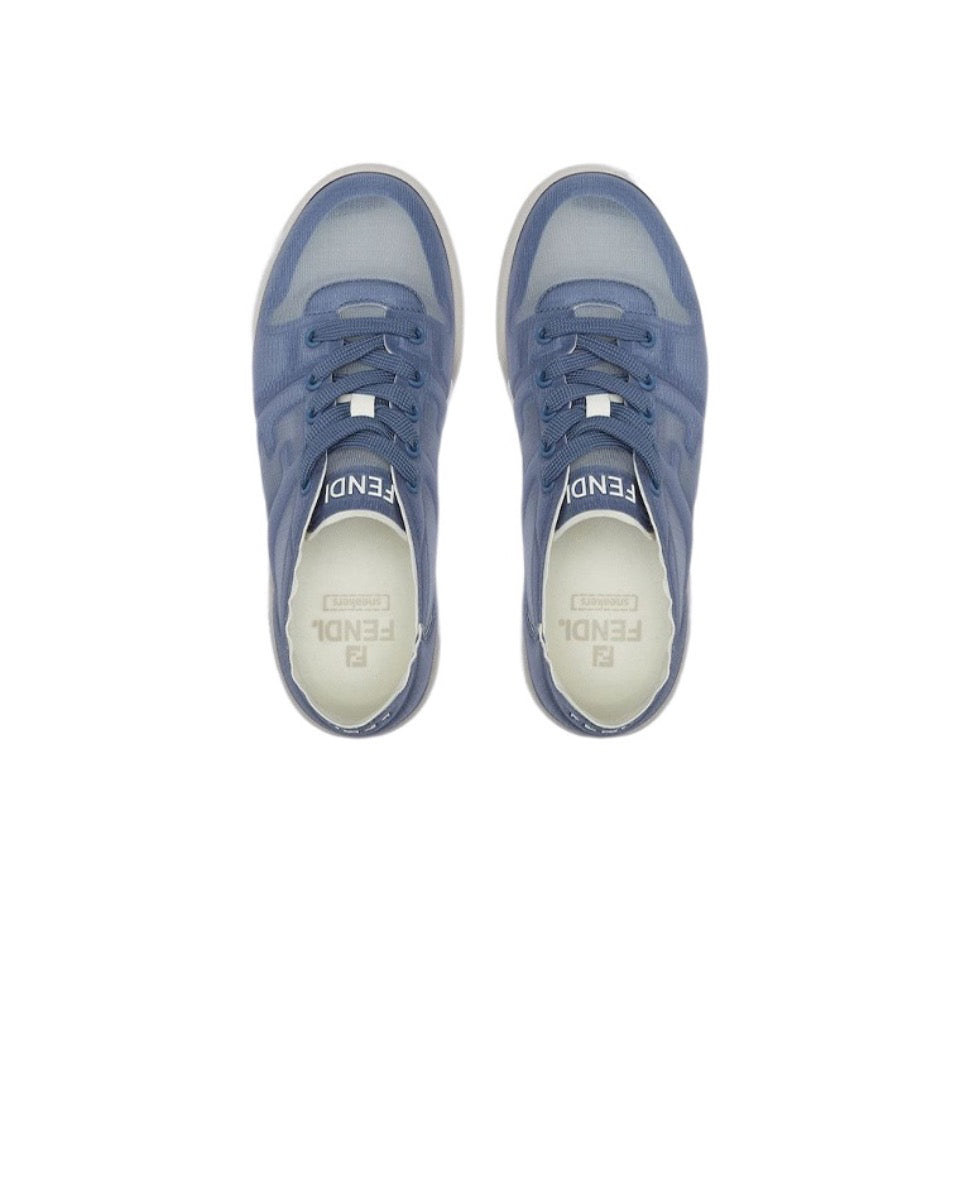 FENDI Match calfskin round toe lace-up platform low top sneakers Size: 36-45