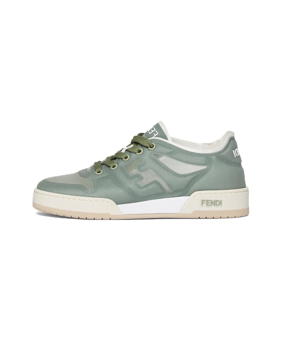 FENDI Match calfskin round toe lace-up platform low top sneakers Size: 36-45