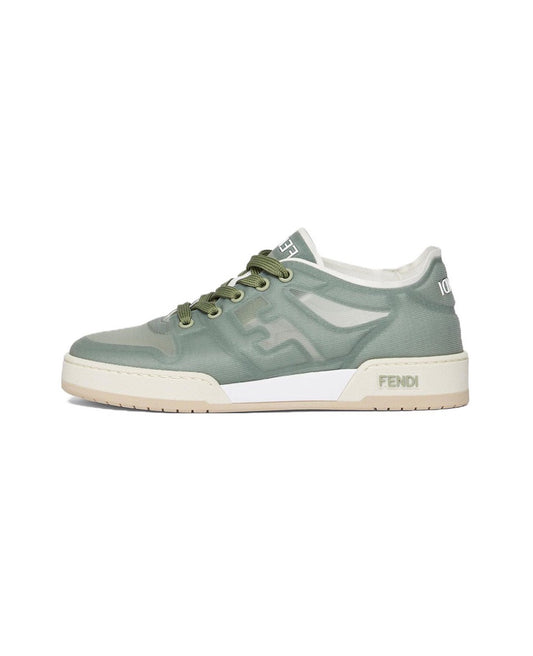 FENDI Match calfskin round toe lace-up platform low top sneakers Size: 36-45