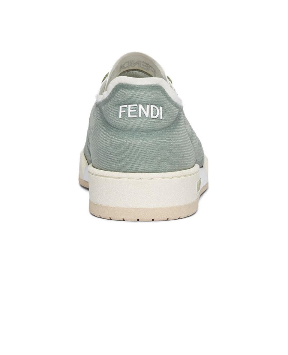 FENDI Match calfskin round toe lace-up platform low top sneakers Size: 36-45
