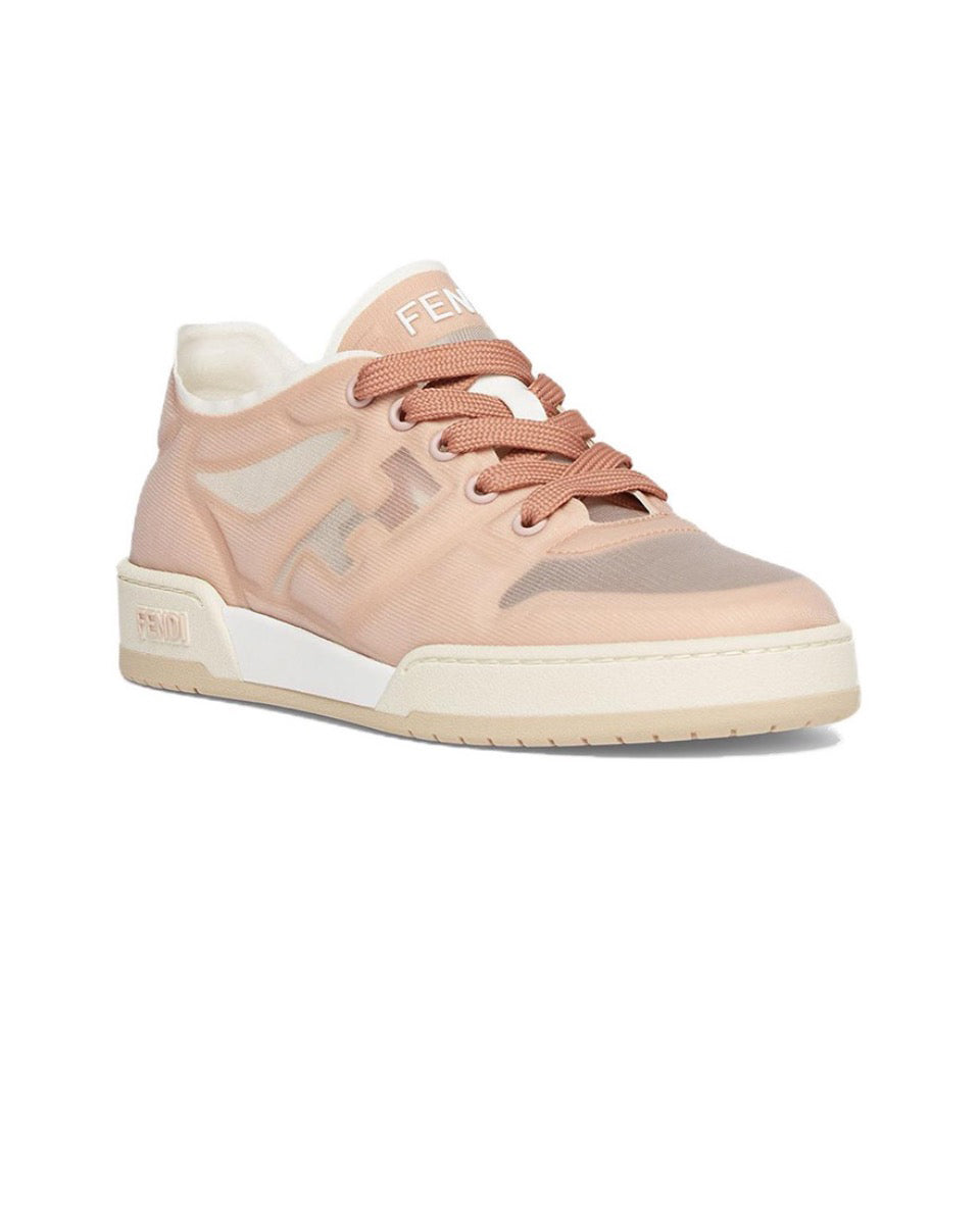 FENDI Match calfskin round toe lace-up platform low top sneakers Size: 36-45