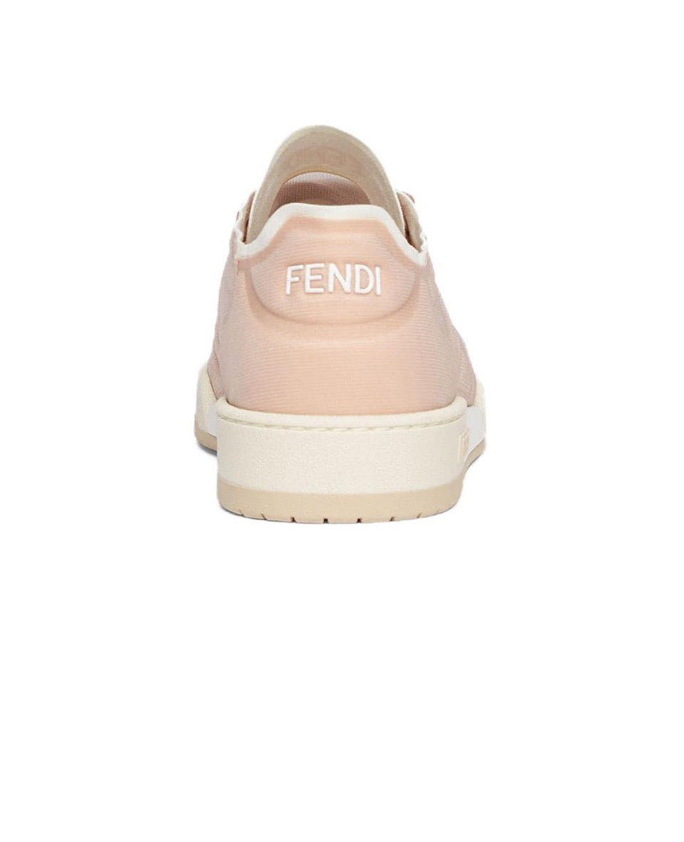 FENDI Match calfskin round toe lace-up platform low top sneakers Size: 36-45