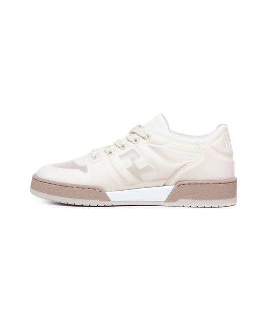 FENDI Match calfskin round toe lace-up platform low top sneakers Size: 36-45