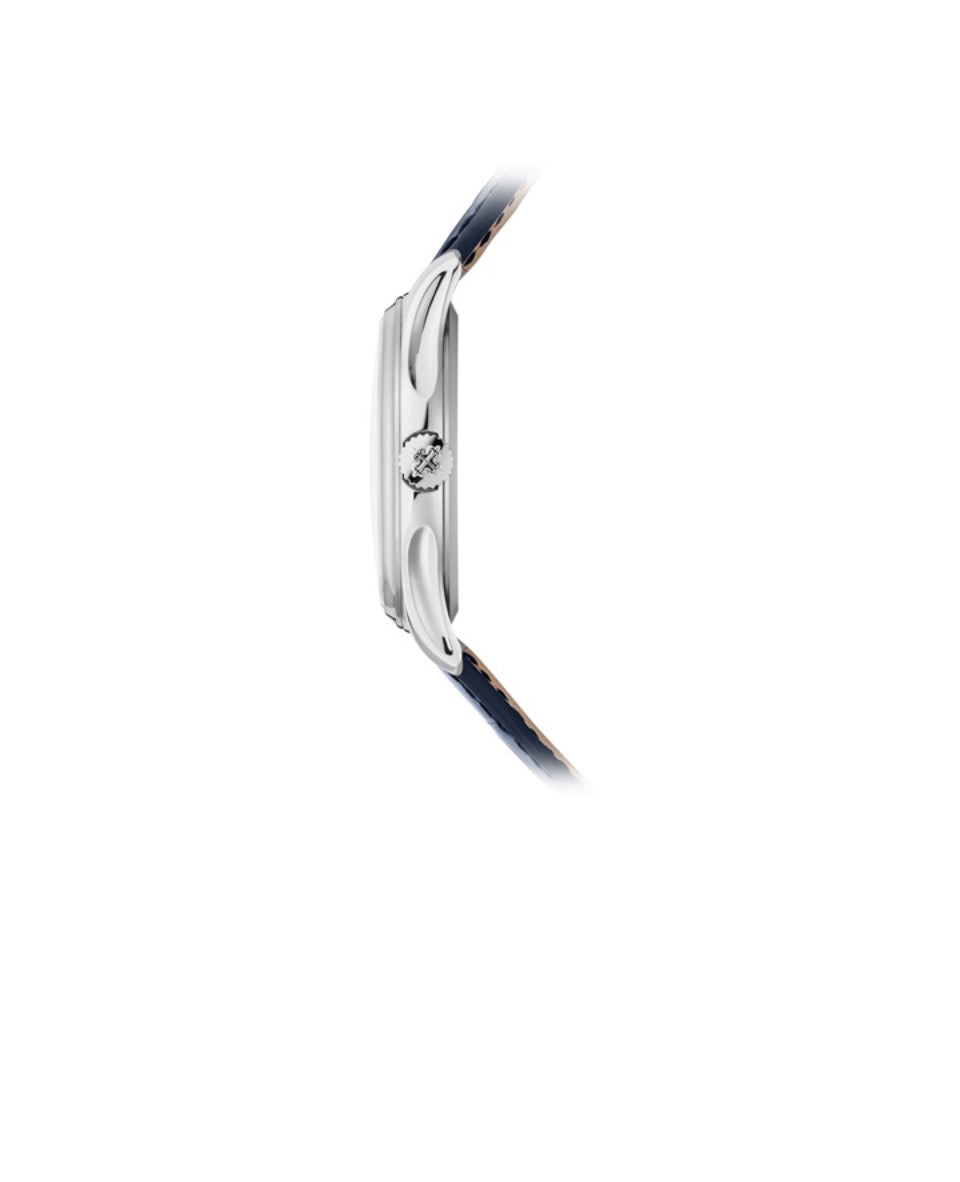 PATEK PHILIPPE Super Complex Function Timepiece series Automatic mechanical movement Silver timemark Men's Swiss Watch Blue dial 18K white gold case crocodile leather strap