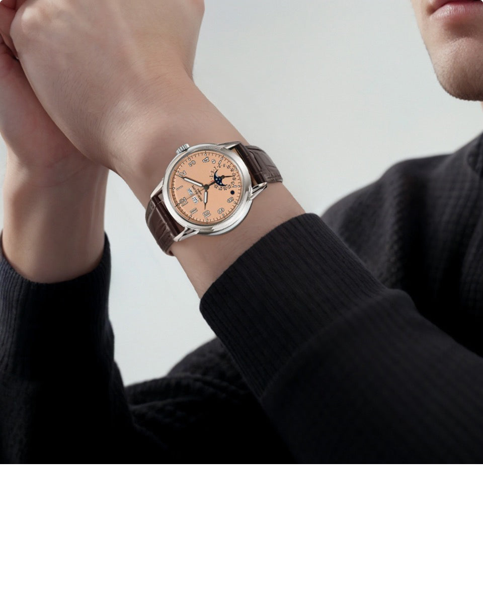 PATEK PHILIPPE Super Complex function Timepiece Series Automatic mechanical movement waterproof Date Week/Month Display Perpetual calendar Men's watch Swisswatch 40mm brown dial