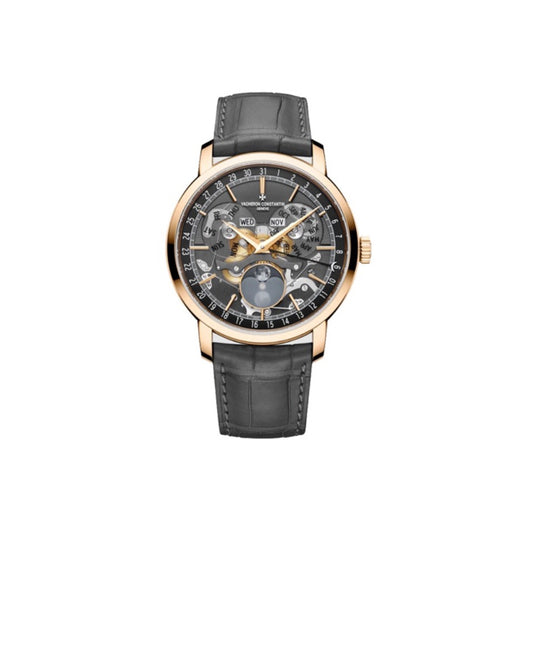 VACHERON CONSTANTIN Heritage Series TRADITIONNELLE Automatic Mechanical Movement Waterproof World Time Men's Watch 42.5mm white dial