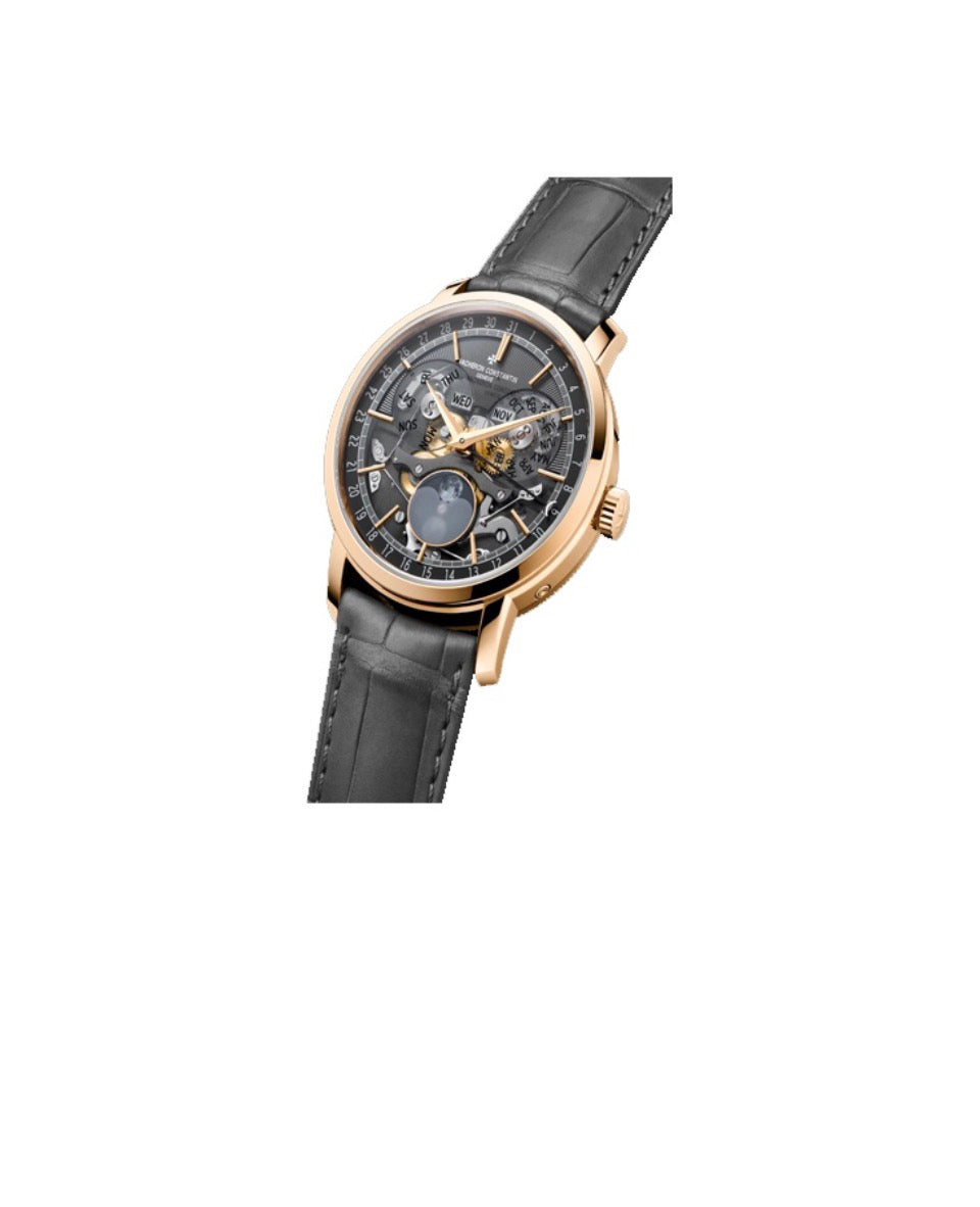VACHERON CONSTANTIN Heritage Series TRADITIONNELLE Automatic Mechanical Movement Waterproof World Time Men's Watch 42.5mm white dial