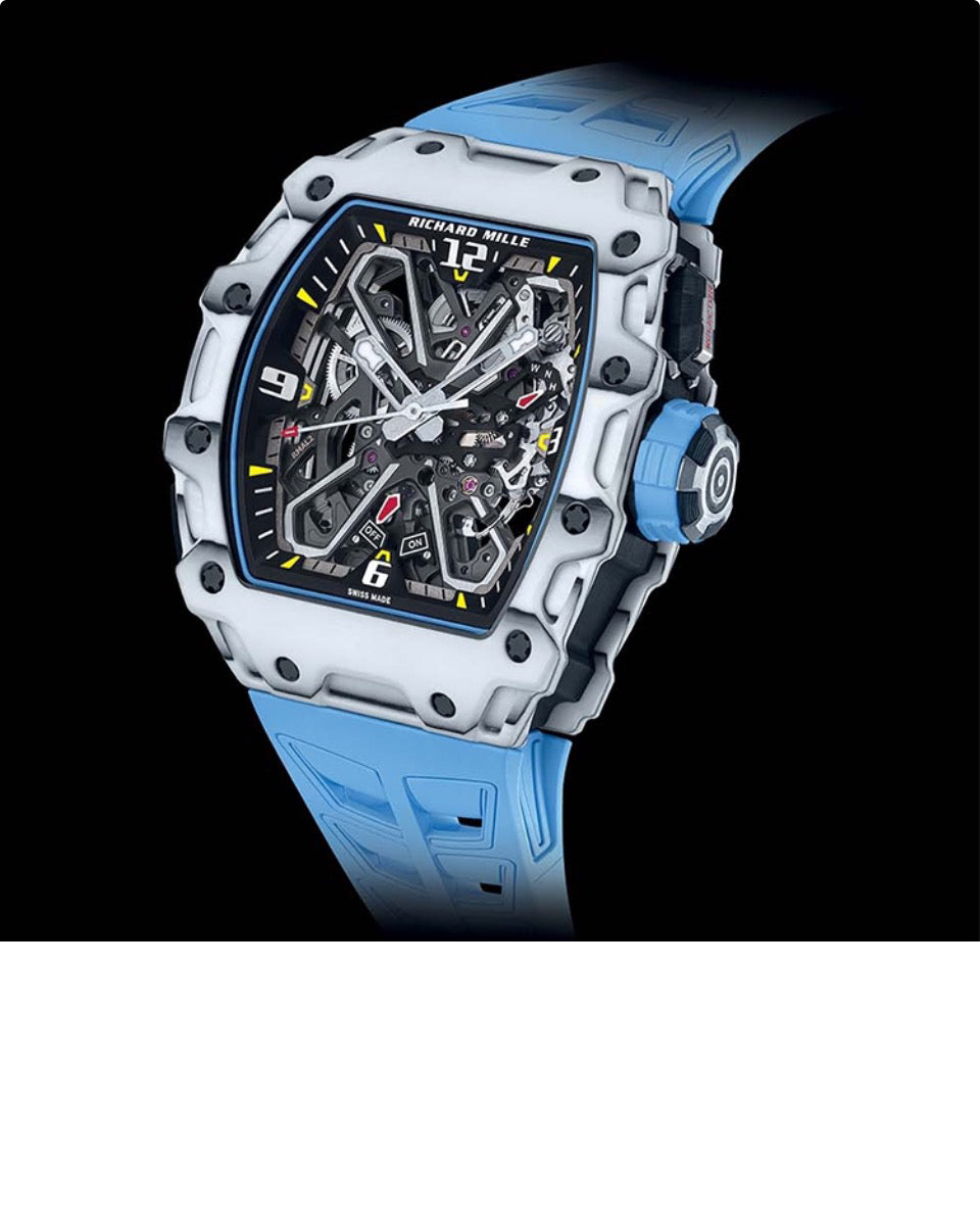 RICHARD MILLE Men's Automatic Mechanical movement Richard Mille Men's Watch 43.15*49.95mm hollow dial RM 35-03